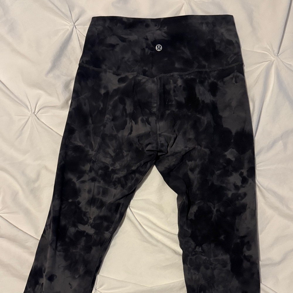 lululemon Charcoal Tie-Dye Leggings